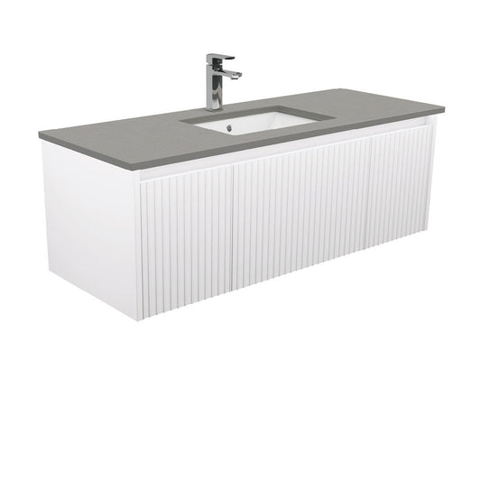 Sarah Dove Grey Undermount 1200 Alina Wall-Hung Vanity