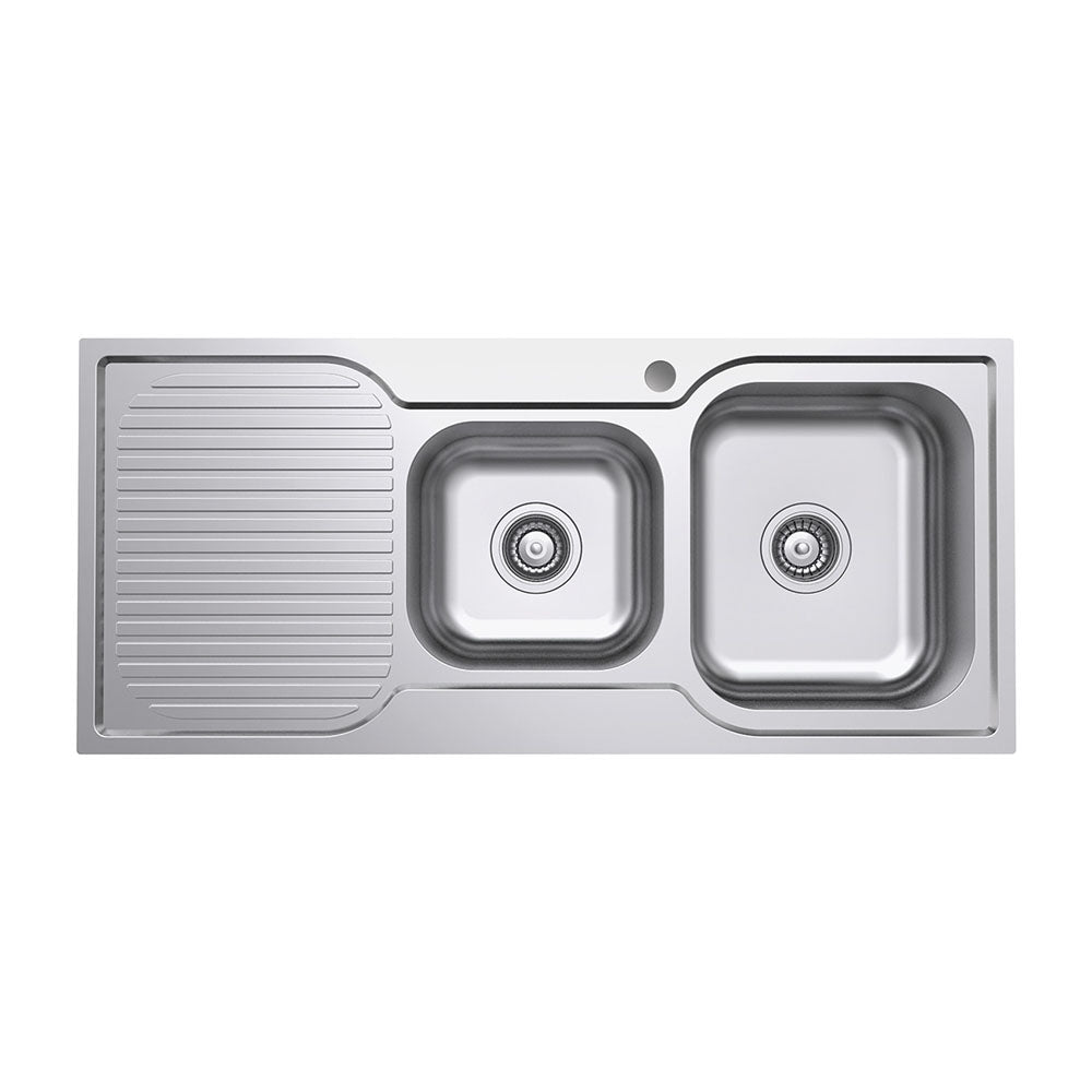 Tiva 1080 1.75 Kitchen Sink with Drainer, Right Bowl