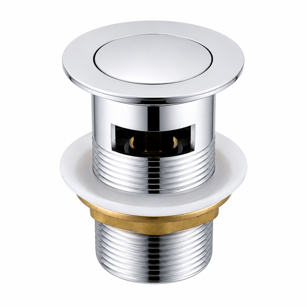 Brass Pop Up Waste with Overflow