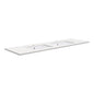 SARAH Undermount CRYSTAL PURE 1500mm Basin Top Only Double Bowl 2TH