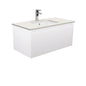 Sarah Roman Sand Undermount 900 Alina Satin White Wall-Hung Vanity