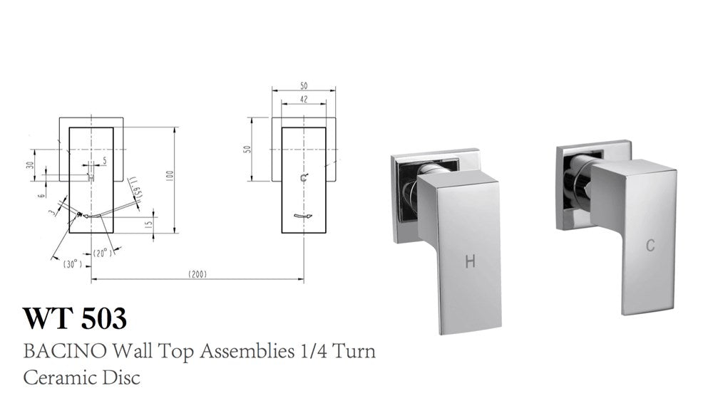 BACINO Wall Top Assemblies