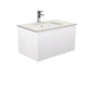 Sarah Roman Sand Undermount 750 Alina Satin White Wall-Hung Vanity