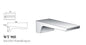 ACQUA Waterfall Bath Spout in Chrome