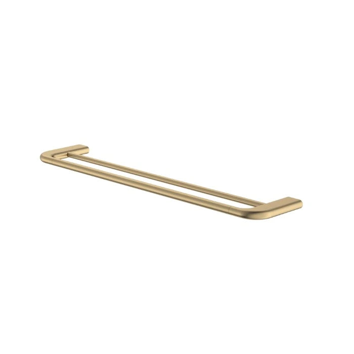 Caroma Contura II 620mm Double Towel Rail Brushed Brass
