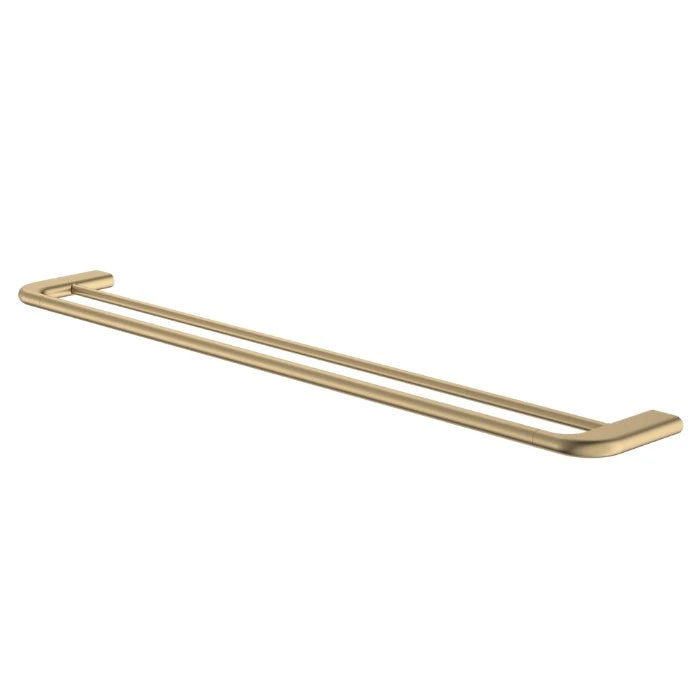 Caroma Contura II 820mm Double Towel Rail Brushed Brass