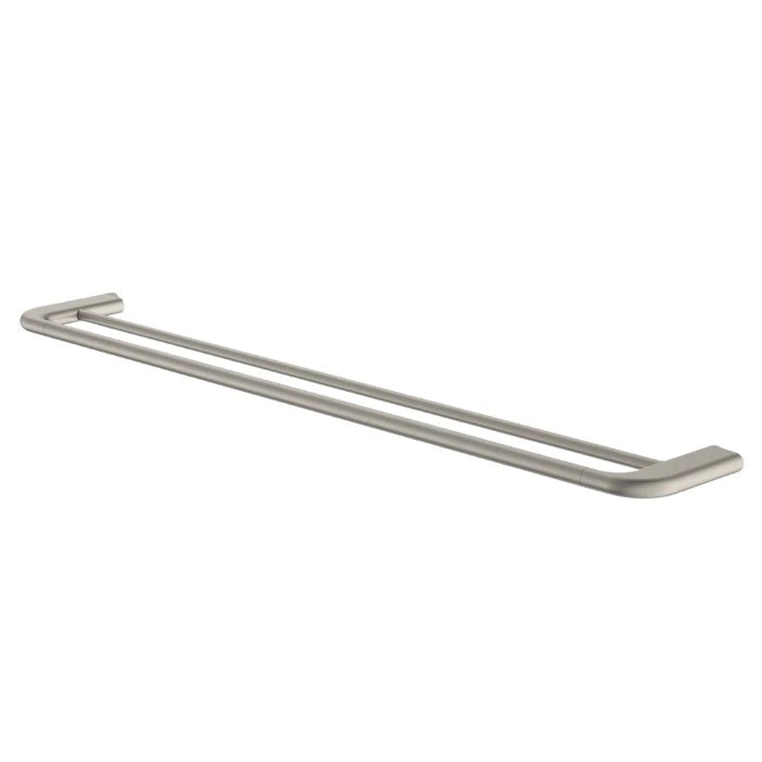 Caroma Contura II 820mm Double Towel Rail Brushed Nickel