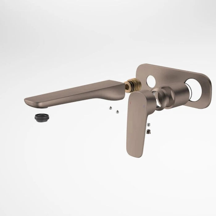 Caroma Contura II Wall Basin/Bath Mixer 180mm - Trim Kit - Brushed Bronze