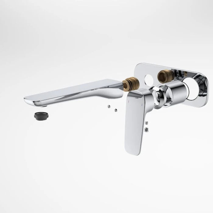 Caroma Contura II Wall Basin/Bath Mixer 180mm - Trim Kit - Chrome
