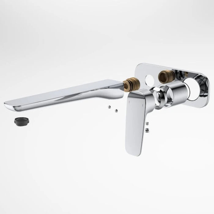Caroma Contura II Wall Basin/Bath Mixer 220mm - Trim Kit - Chrome