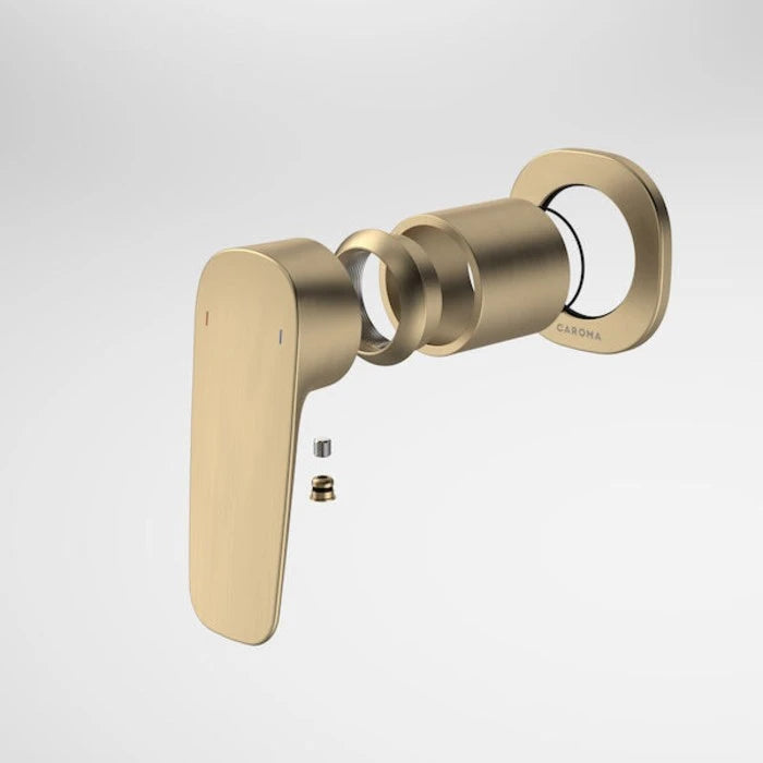 Caroma Contura II Bath/Shower Mixer - Trim Kit - Brushed Brass