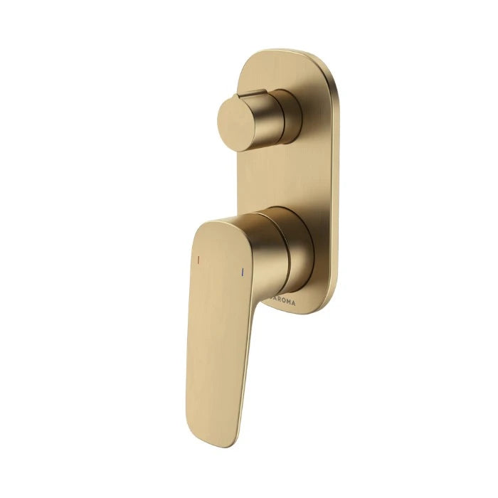 Caroma Contura II Bath/Shower Mixer with Diverter Brushed Brass