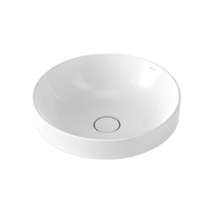 Caroma Liano II 400mm Round Inset Basin Gloss White