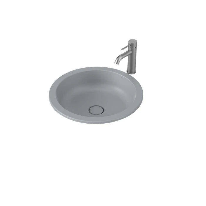 Caroma Liano II 440mm Round Under/Over Counter Basin Matte Grey