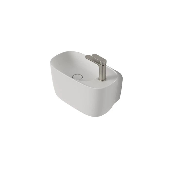Caroma Contura II Hand Wall Basin Matte White