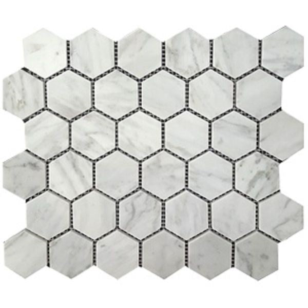 HEXAGONAL ITALIAN CARRARA POLISHED 47X55 275X328