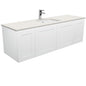 Sarah Roman Sand Undermount Single Bowl 1500 Mila Wall-Hung Vanity
