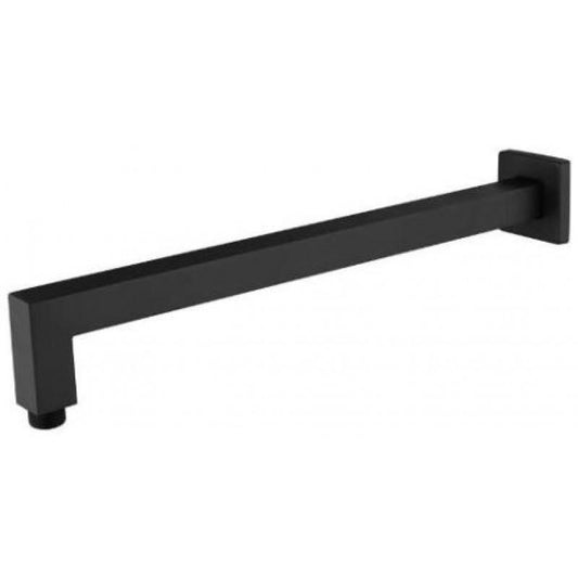 BL933A Black Square Wall Mounted Shower Arm 400mm