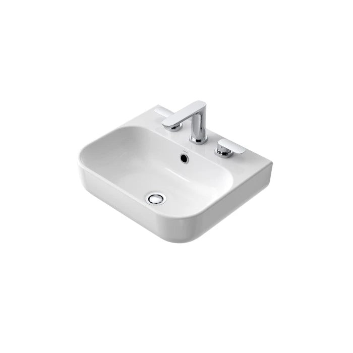 Caroma Luna Wall Basin with 3 Tap Holes