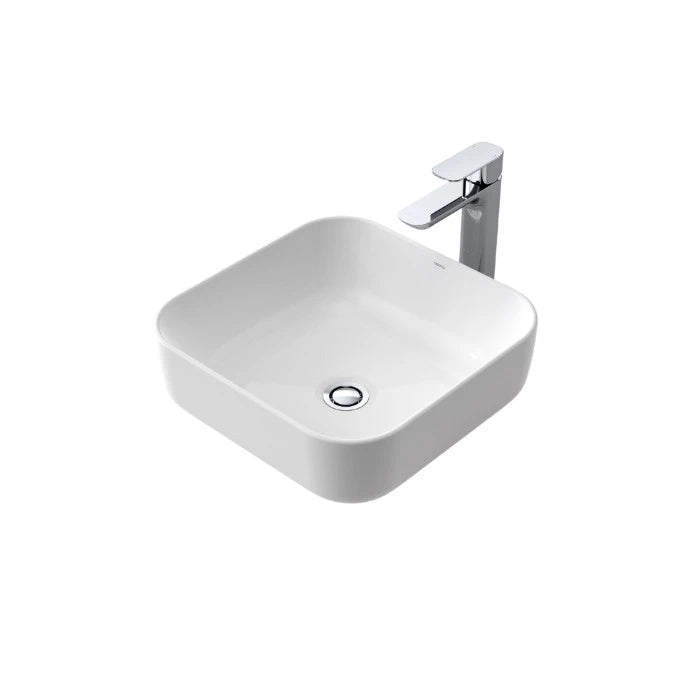 Caroma Tribute 390mm Square Above Counter Basin White