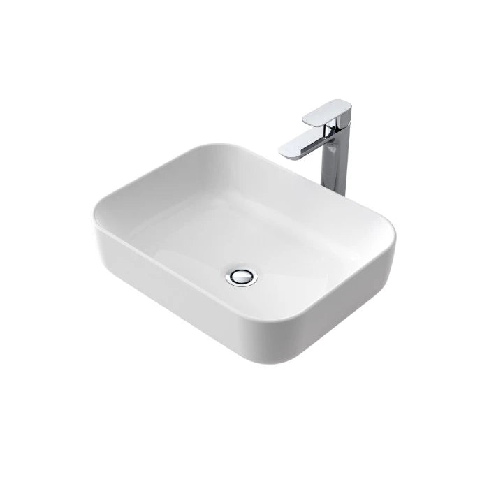 Caroma Tribute 600mm Rectangle Above Counter Basin White
