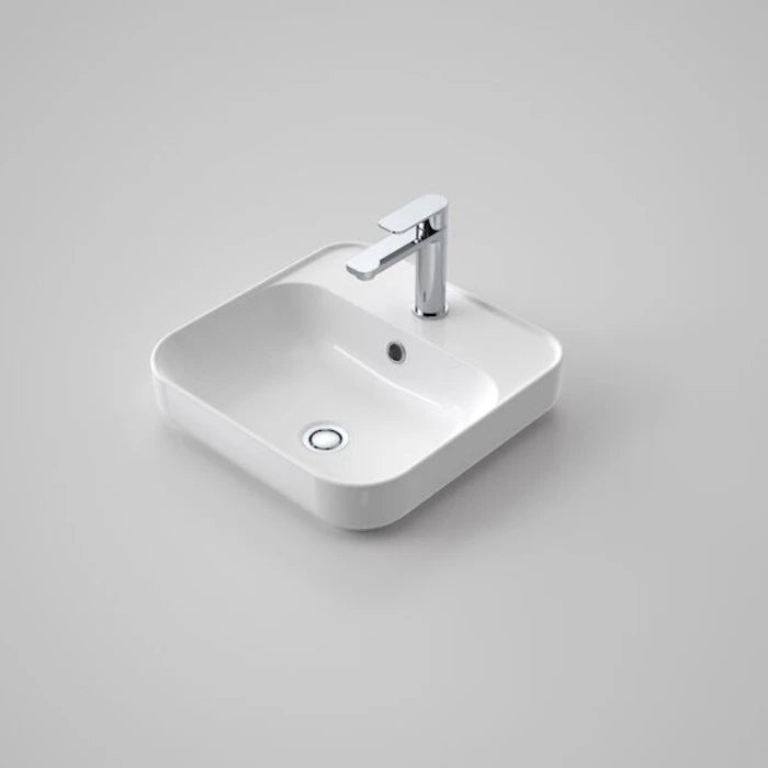 Caroma Tribute Square 420 Inset Basin 1TH OF - White