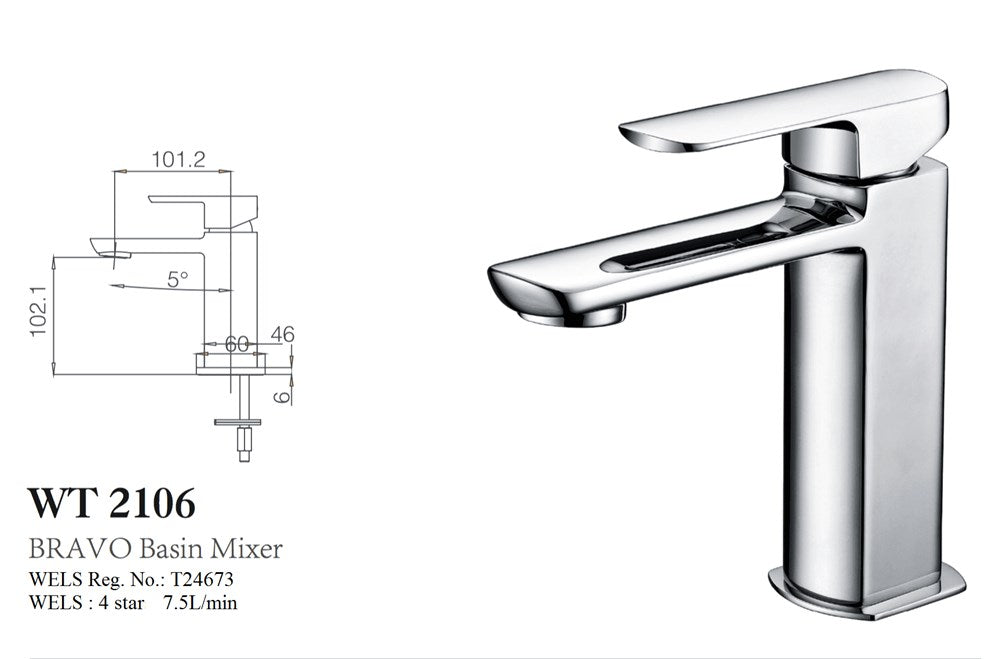 (DISCONTINUED) BRAVO Basin Mixer