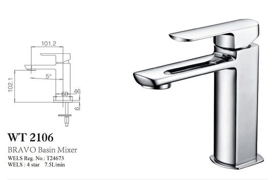(DISCONTINUED) BRAVO Basin Mixer