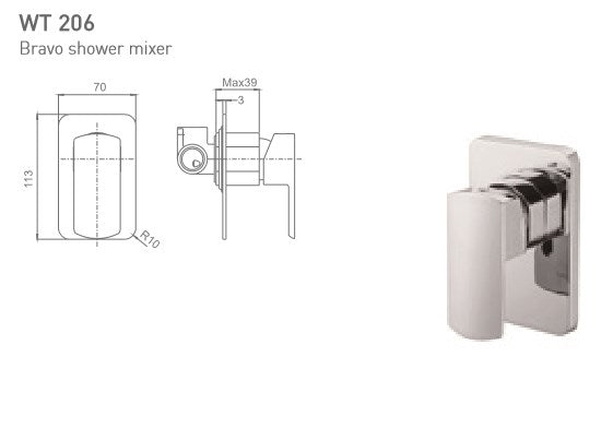 (DISCONTINUED) BRAVO Shower Mixer