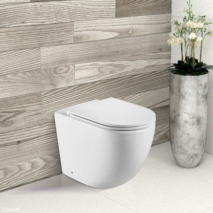 Koko Matte White Wall-Faced Toilet Suite