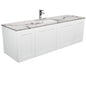 Sarah Calacatta Marble Undermount Single Bowl 1500 Mila Wall-Hung Vanity