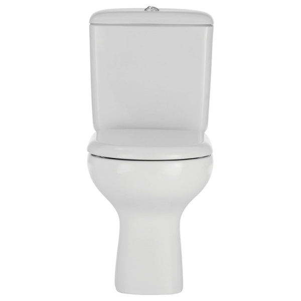 RAK Liwa White Close-Coupled Toilet Suite, S-Trap 240