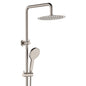KAYA Twin Rail Shower Brushed Nickel
