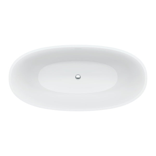 Sasso Cast Stone Solid Surface Bath, 1550mm