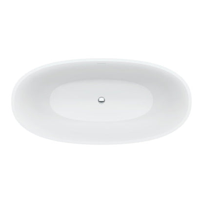 Sasso Cast Stone Solid Surface Bath, 1550mm