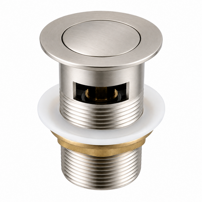 Brass Pop Up Waste with Overflow