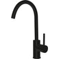 HUSTLE Gooseneck Sink Mixer Matte Black 35mm