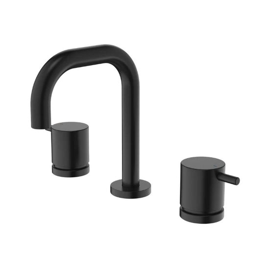 Caroma Luna Lever Basin Set Lead Free Satin Black
