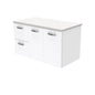 UNICAB 900mm Wall Hung Left Drawers Solid Doors