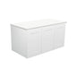 MILA SHAKER 900 Cabinet Wall Hung Satin White Right Hand Drawers 880 x 455 x 450mm