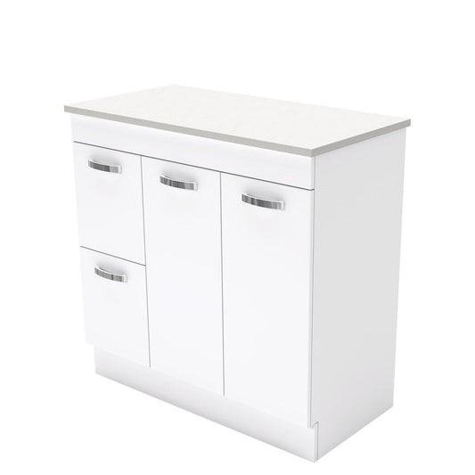 UNICAB 900mm on Kick Left Drawers Solid Doors