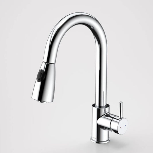 Caroma Husk Retractable Dual Spray Sink Mixer - Lead Free - Chrome