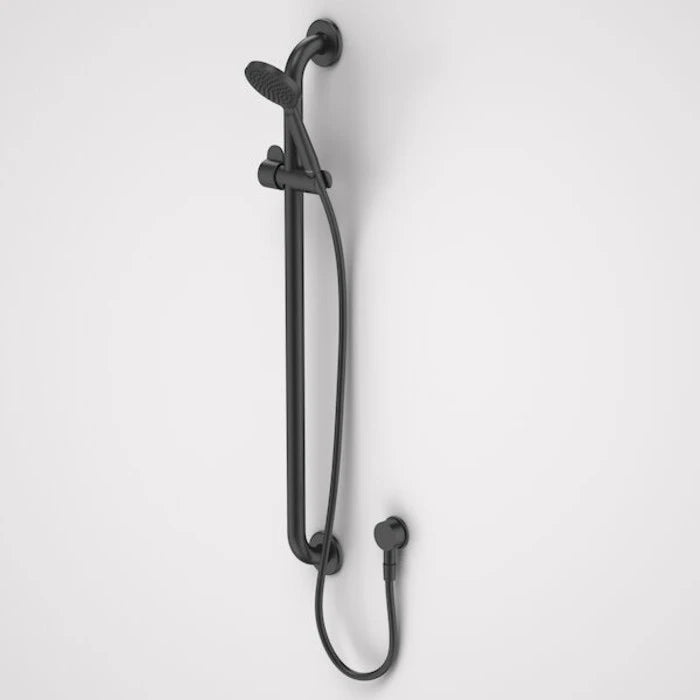 Caroma Care Support Shower Set - 900mm Rail - Matte Black