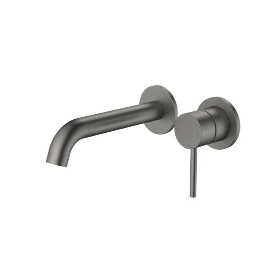 Caroma Liano II 175mm Wall Basin/Bath Mixer and Outlet Lead Free Gunmetal