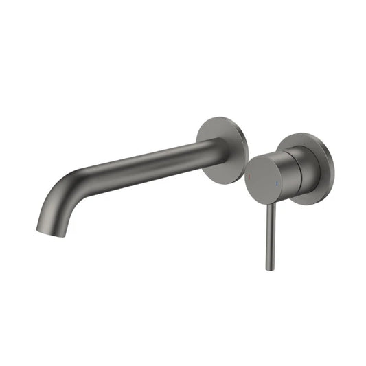 Caroma Liano II 210mm Wall Basin/Bath Mixer and Outlet Lead Free Gunmetal