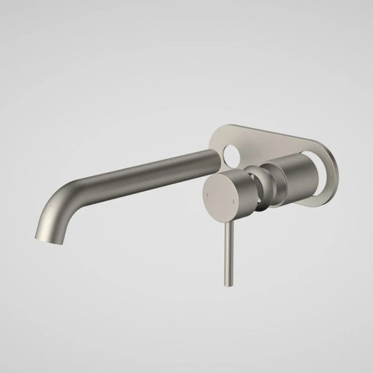 Caroma Liano II 210mm Wall Basin / Bath Trim Kit (Round Cover Plate) - Brushed Nickel