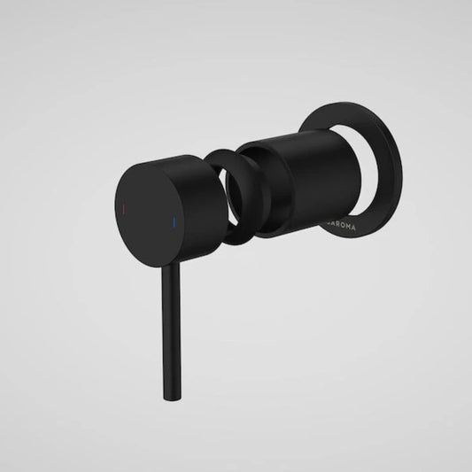 Caroma Liano II Bath / Shower Trim Kit (Round Cover Plate) - Matte Black