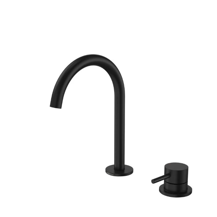 Caroma Liano II Hob Basin Mixer Set 160mm Matte Black Lead Free