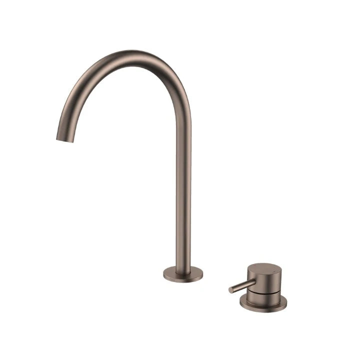 Caroma Liano II Hob Basin/Sink Mixer Set 200mm Lead Free Brushed Bronze