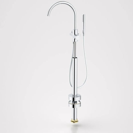 Caroma Liano II Freestanding Bath Filler with Hand Shower - Trim Kit - Chrome